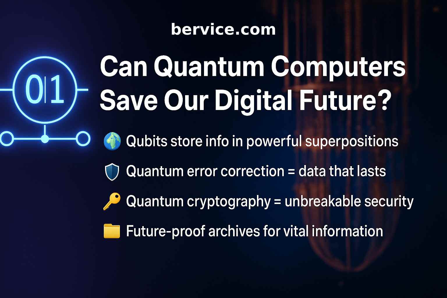 The Role of Quantum Computers in Long-Term Information Preservation