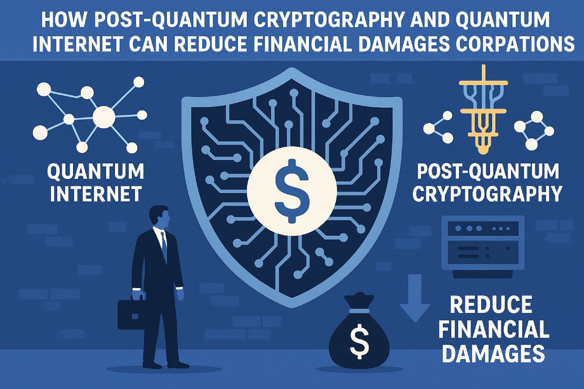 How Post-Quantum Cryptography and Quantum Internet Can Reduce Financial Damages to Large Corporations