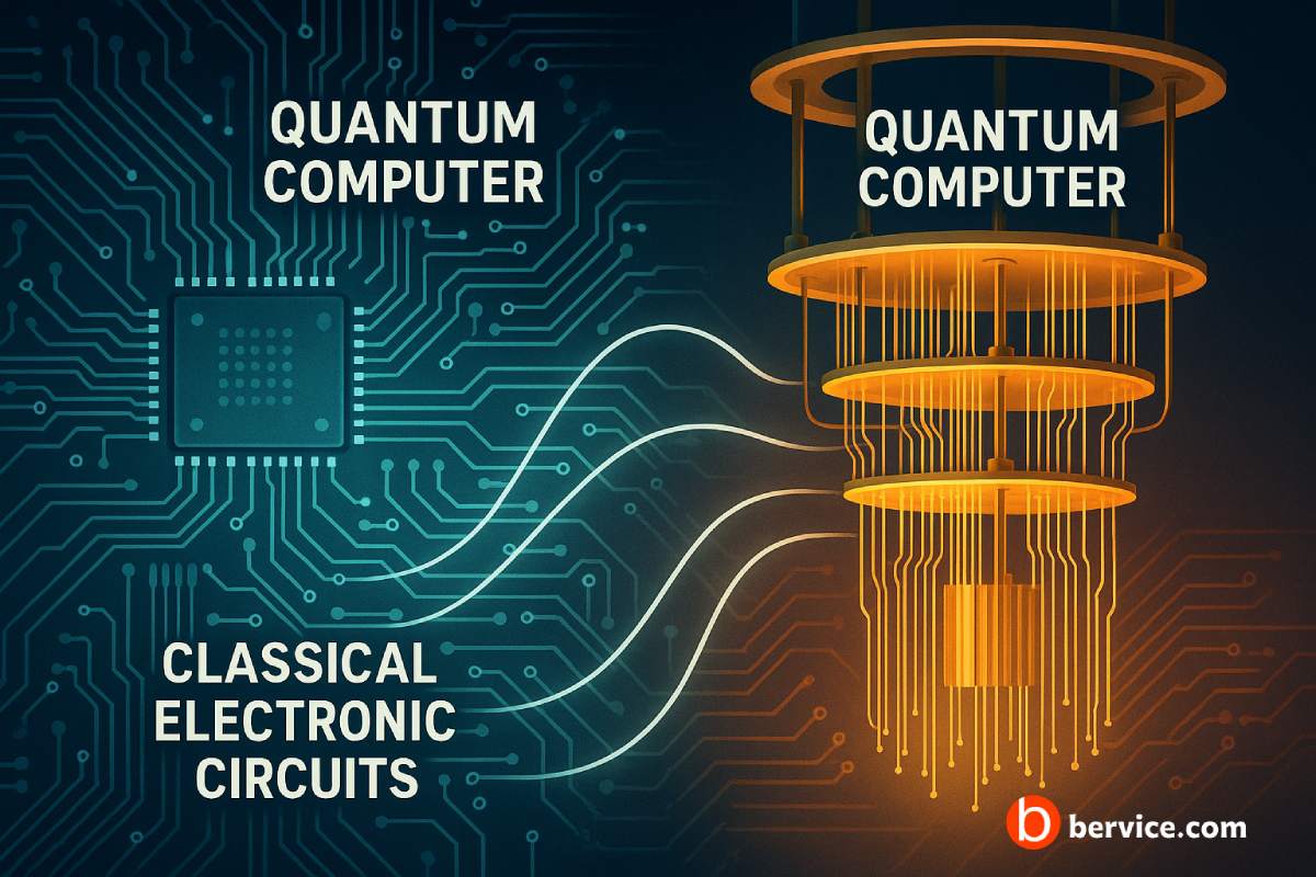 The Interaction Between Quantum Computers and Classical Electronic Circuits